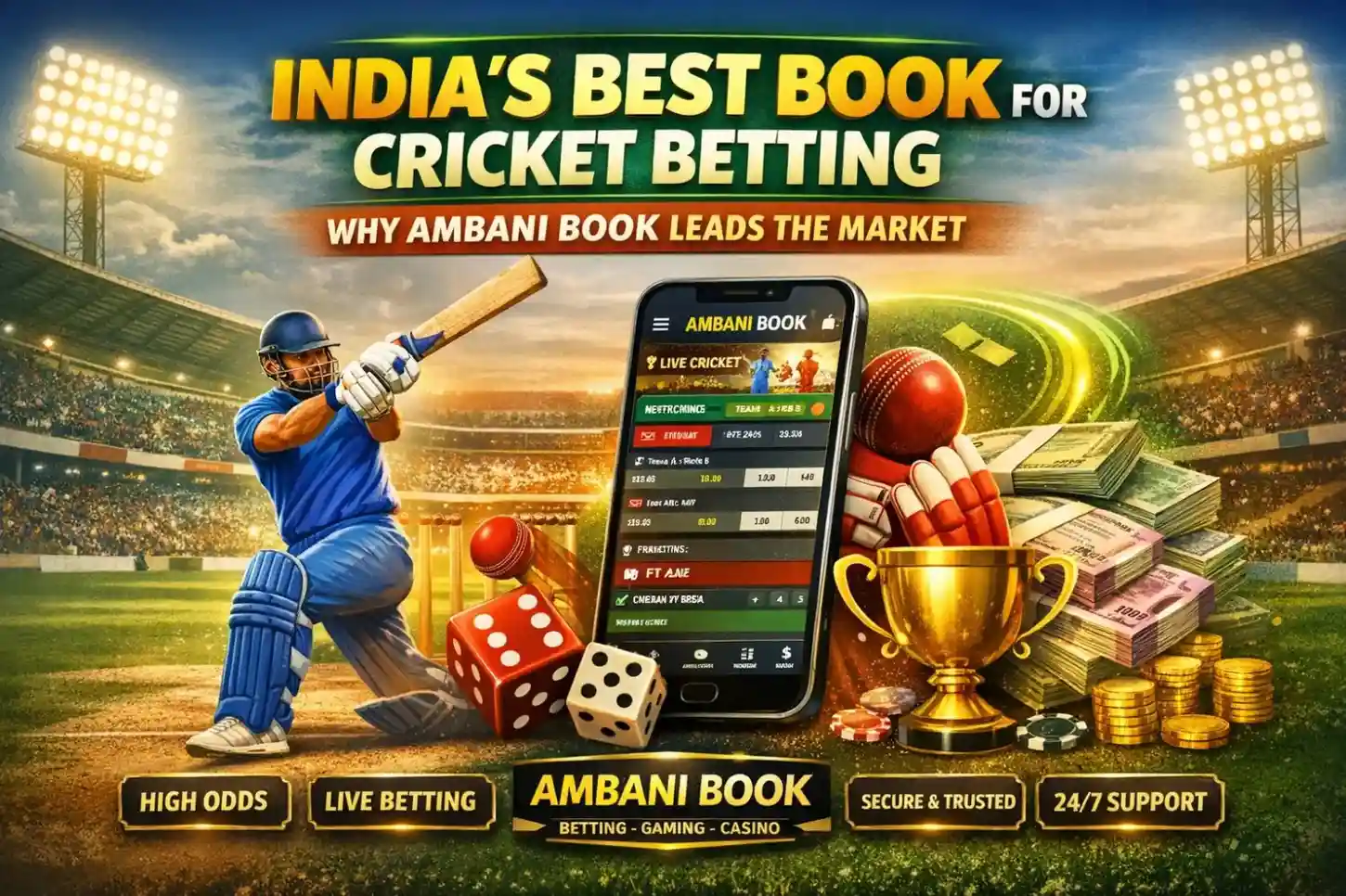 India's Best Book for Cricket Betting: Why Ambani Book Leads the Market