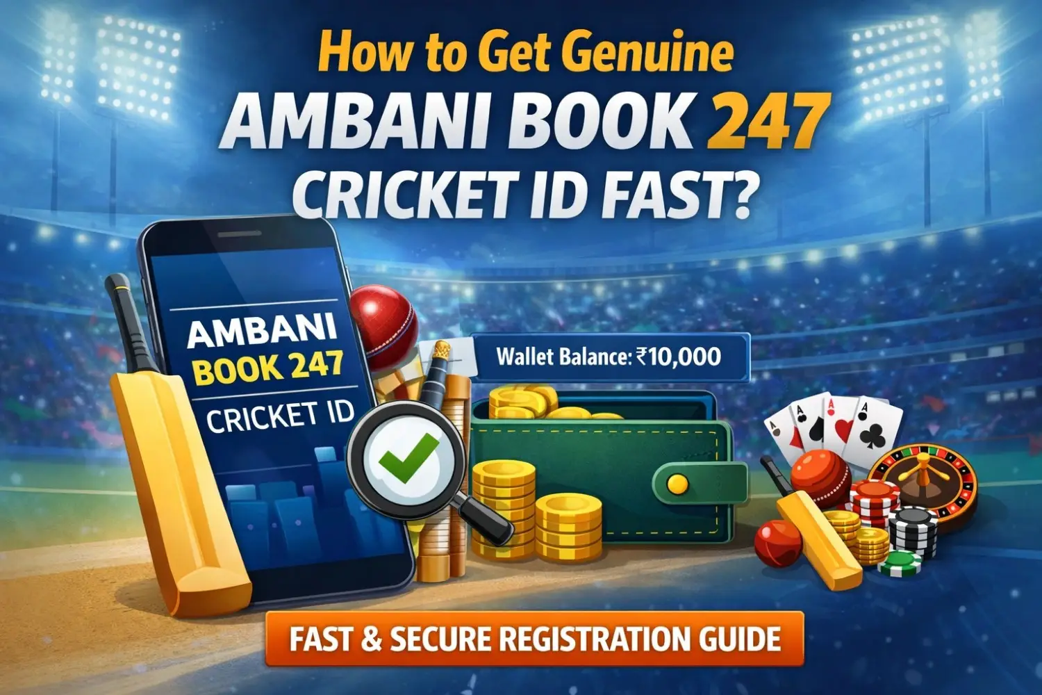How to Get Genuine Ambani Book 247 Cricket ID Fast?